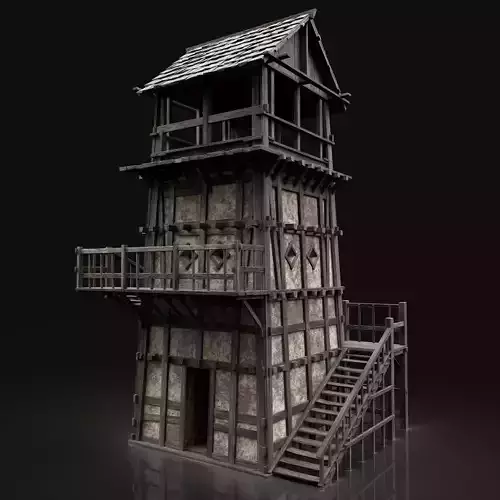 ENTERABLE AAA NEXT GEN MEDIEVAL CITY TOWN TOWER WATCHTOWER