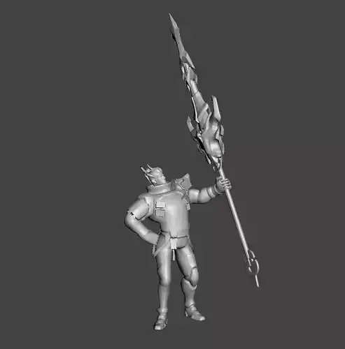 Lunar Beast Jarvan IV 3D Model 3D print model