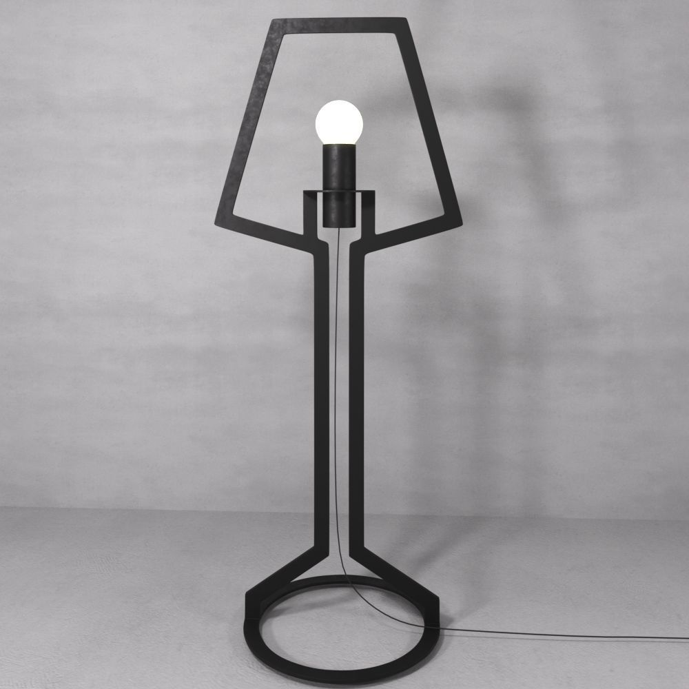 Outline lamp floor lamp 3D model_4