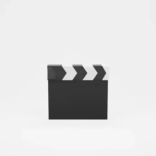 Clapperboard or Film Slate 3D Model