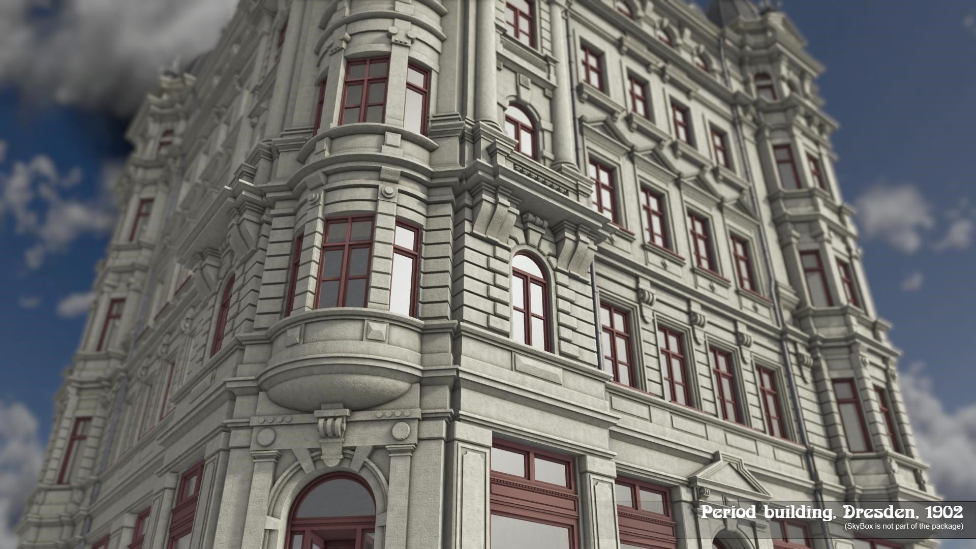 Period Building Dresden 1902 3D model_7