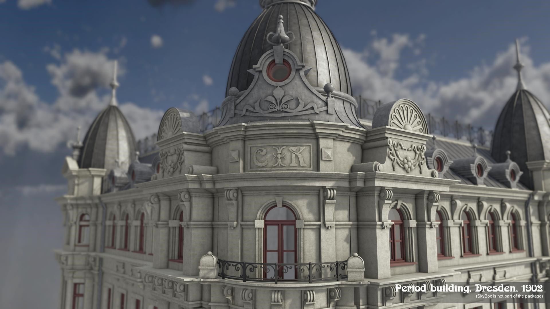 Period Building Dresden 1902 3D model_11