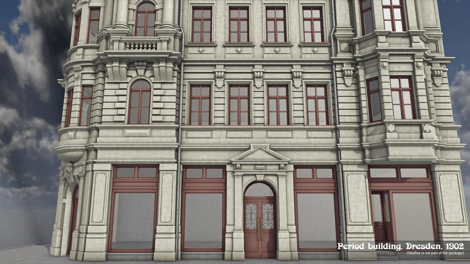 Period Building Dresden 1902 3D model_9