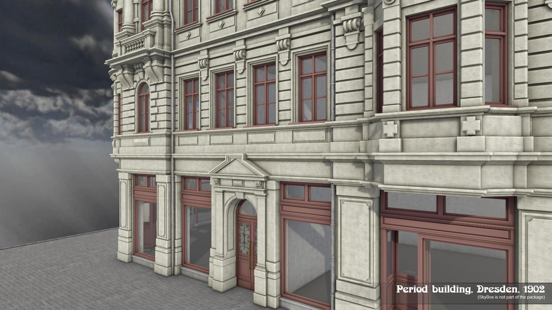 Period Building Dresden 1902 3D model_3