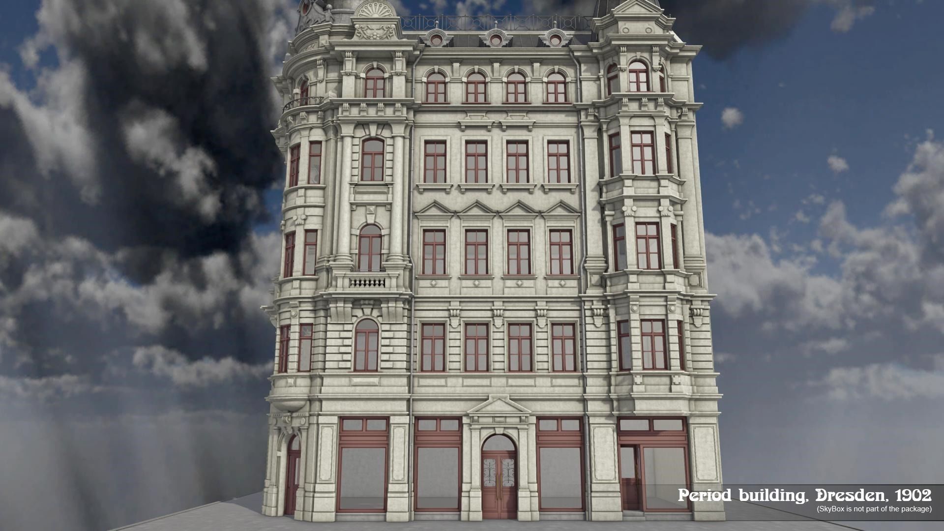 Period Building Dresden 1902 3D model_2