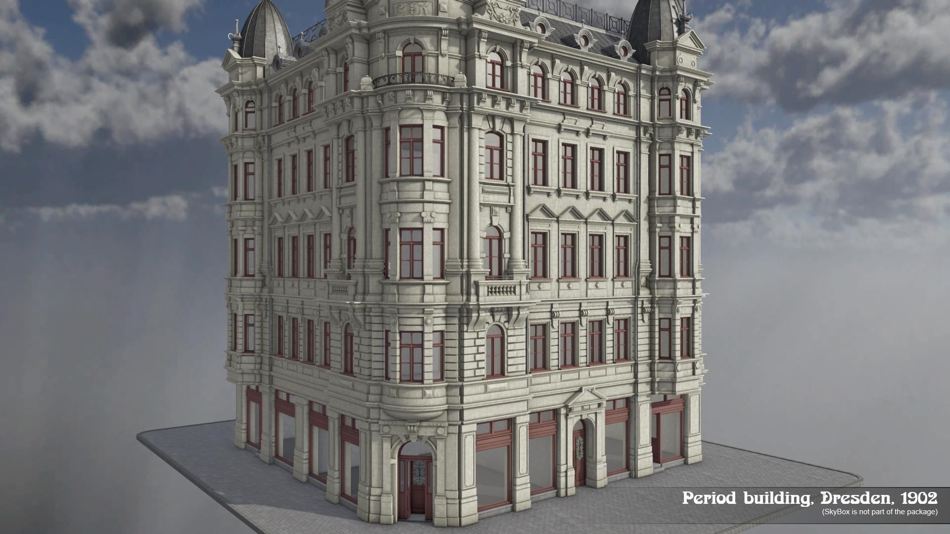 Period Building Dresden 1902 3D model_1