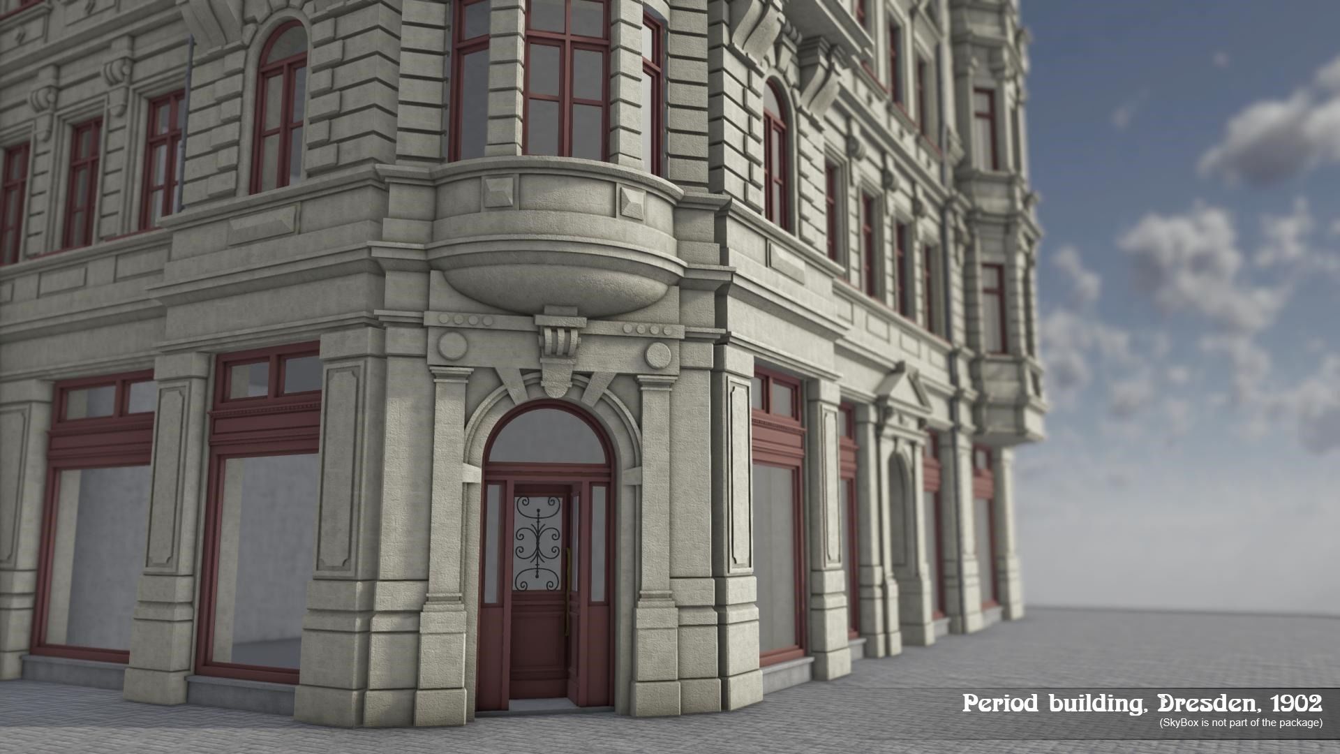 Period Building Dresden 1902 3D model_10