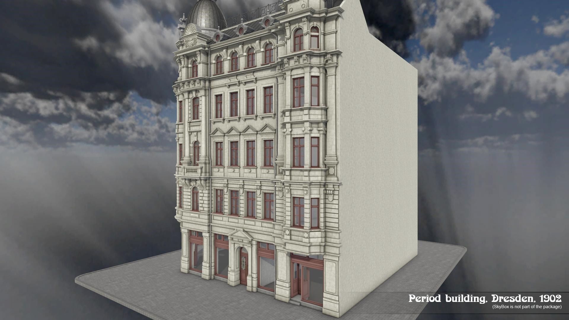 Period Building Dresden 1902 3D model_5