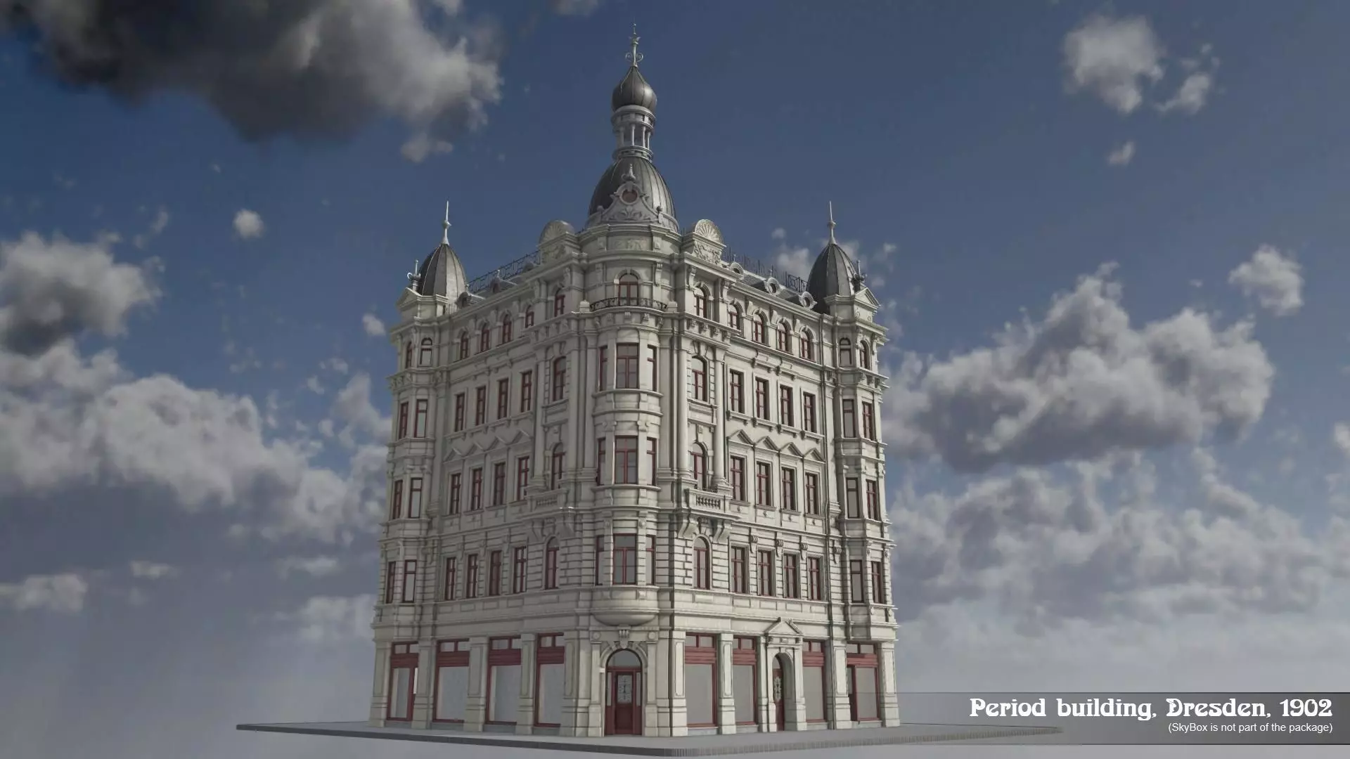 Period Building Dresden 1902 3D model_0