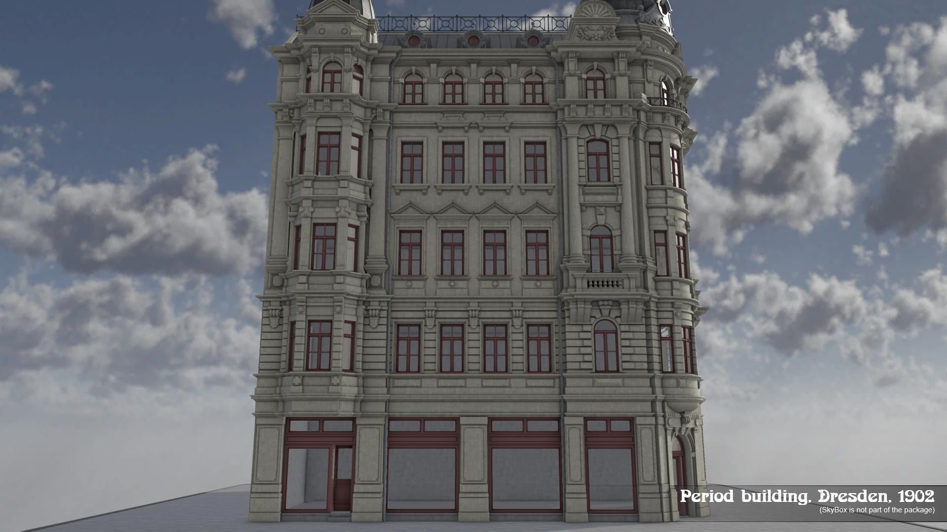 Period Building Dresden 1902 3D model_4