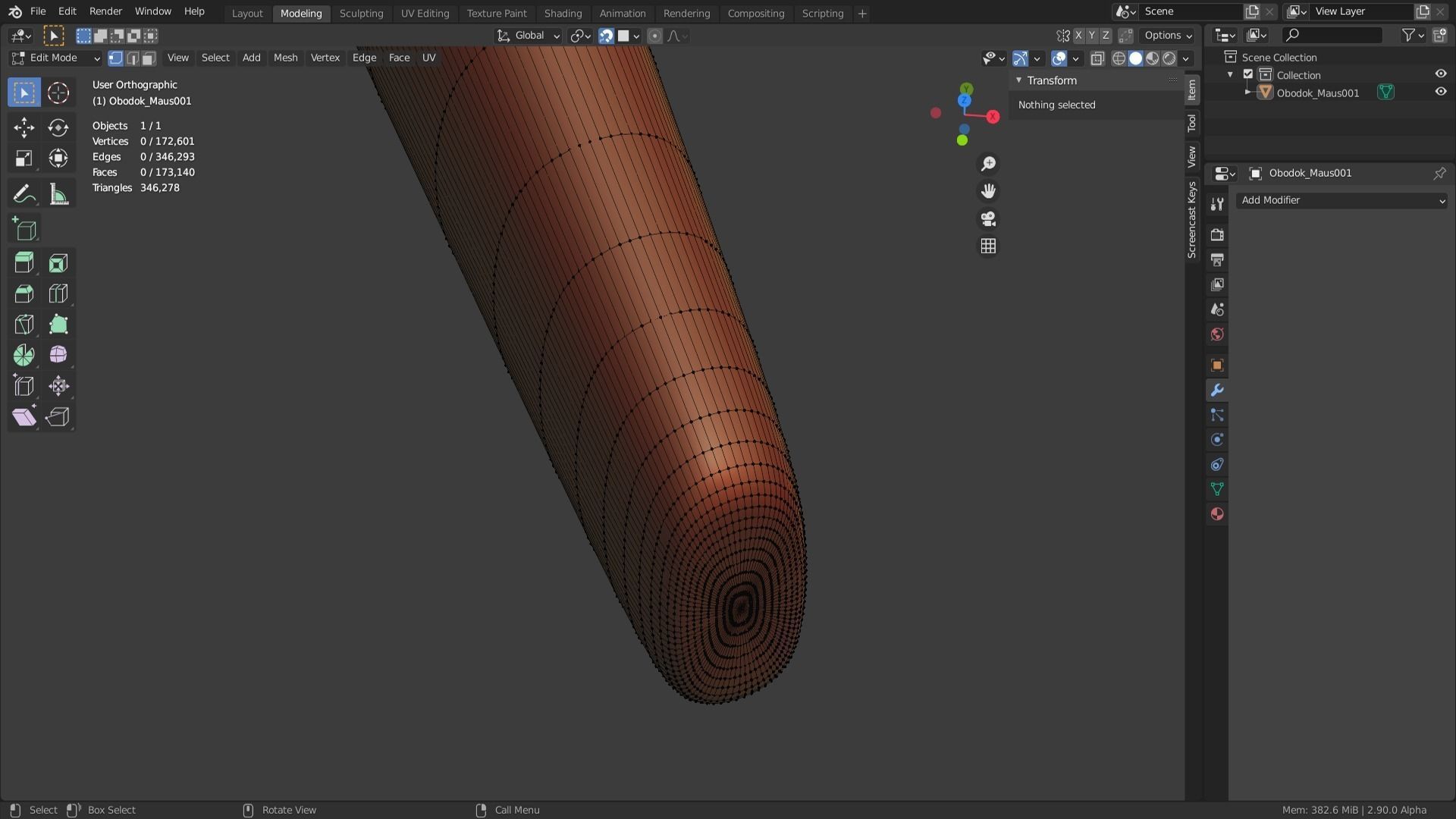 Voronoi mouse Rim to style hair 3D print model_10