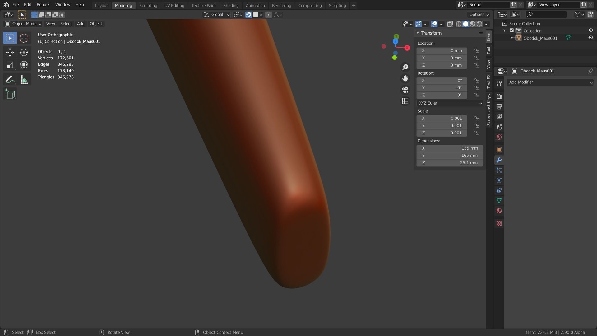 Voronoi mouse Rim to style hair 3D print model_11