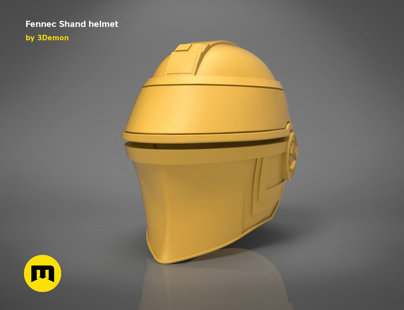 Fennec Shand helmet 3D print model_7