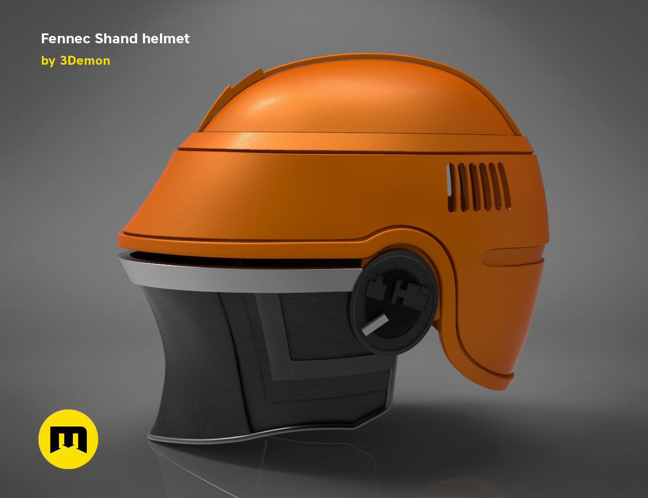 Fennec Shand helmet 3D print model_3