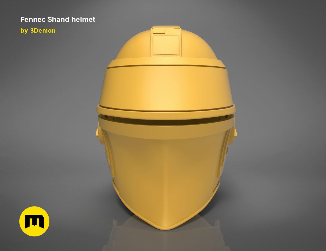 Fennec Shand helmet 3D print model_8