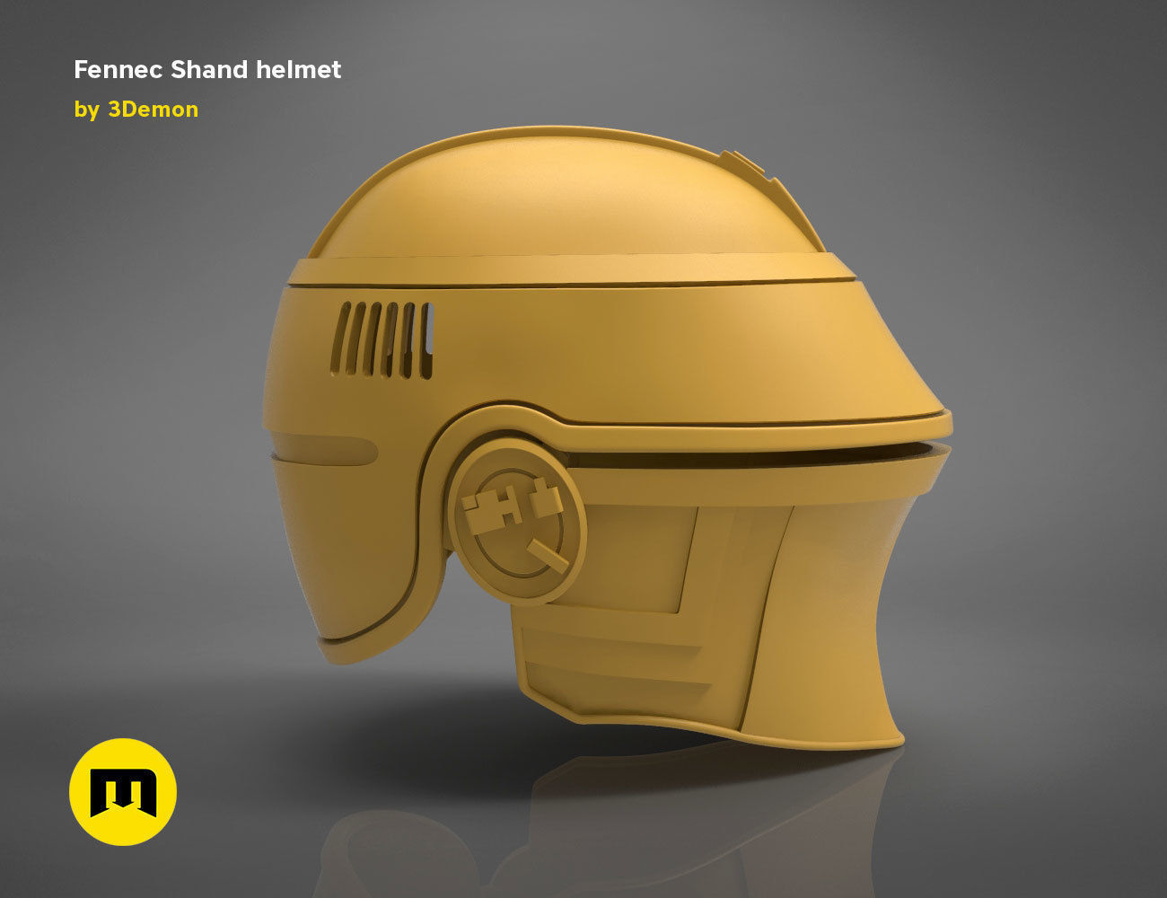 Fennec Shand helmet 3D print model_12