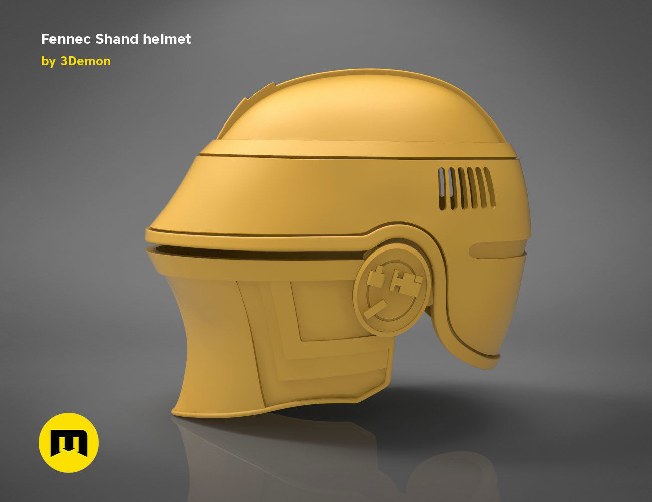 Fennec Shand helmet 3D print model_10