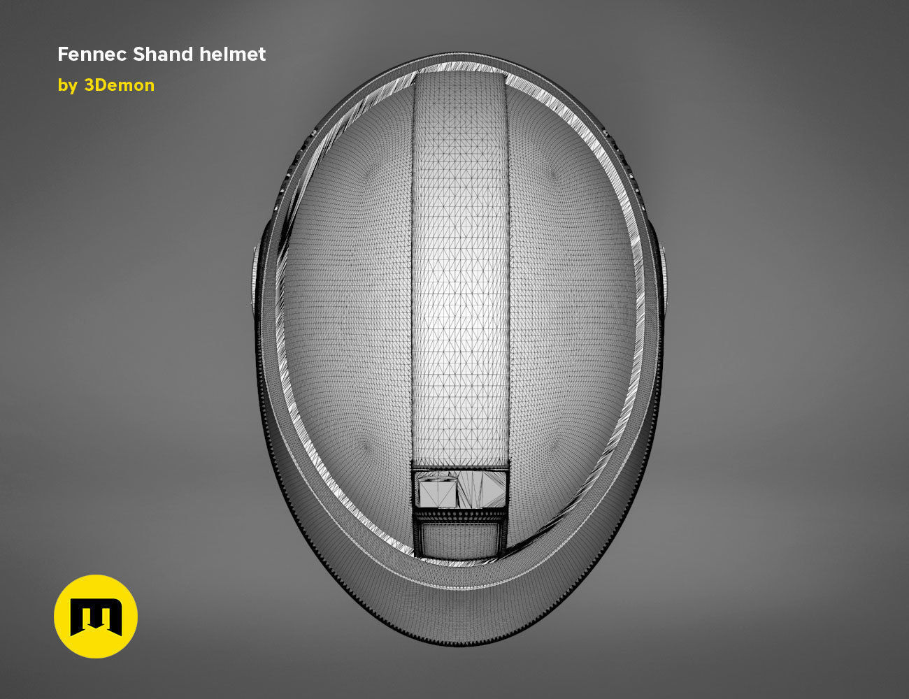 Fennec Shand helmet 3D print model_19