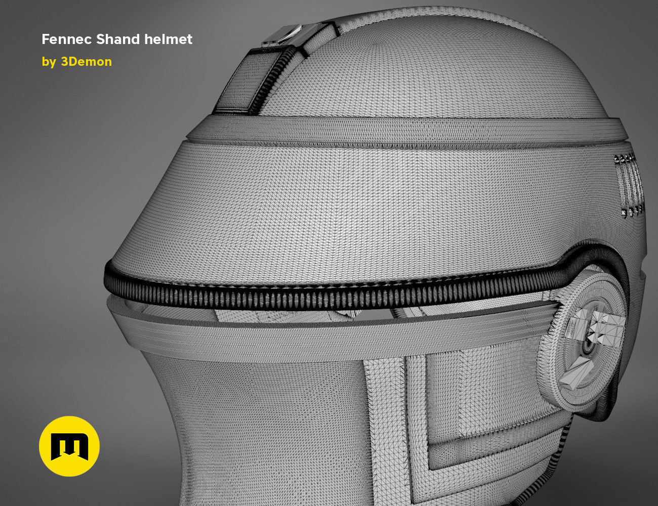 Fennec Shand helmet 3D print model_20