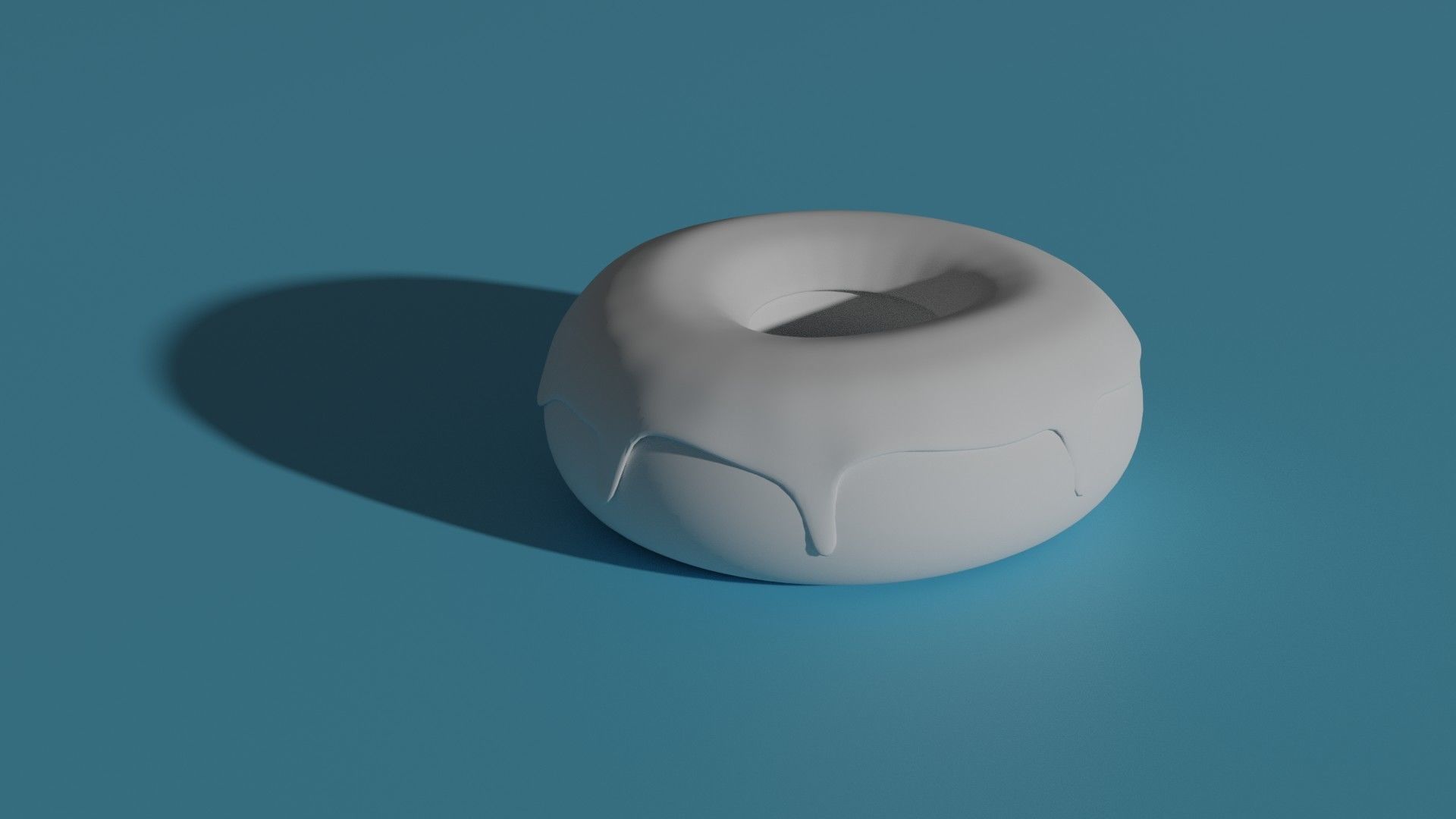 Donut with sprinkles Free 3D model_1