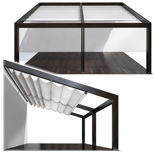 Pergola awnings for patios and porches awnings for patios and... 3D model