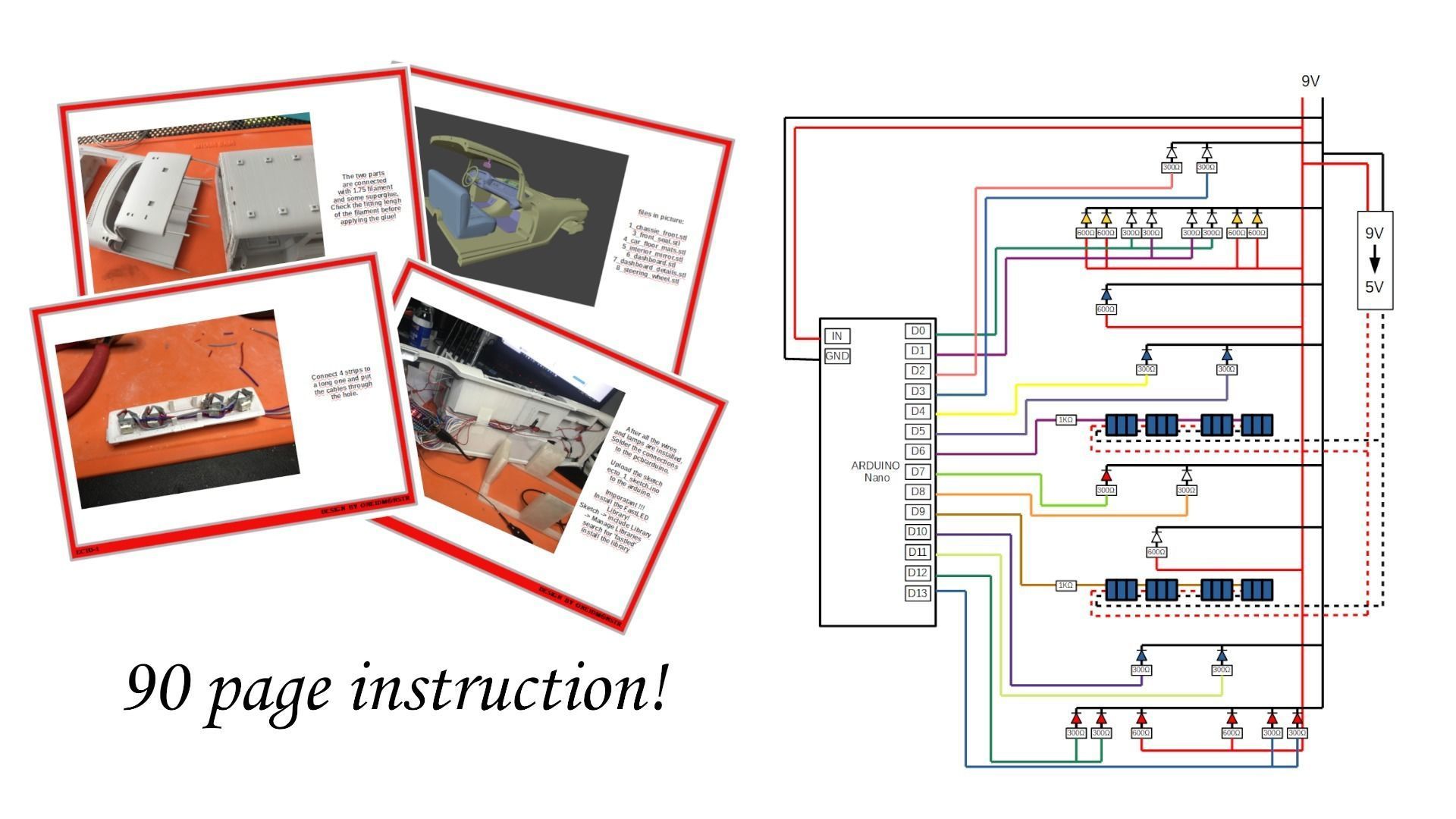 Ecto-1 with lights and sound and a detailed 90 page instruction 3D print model_5