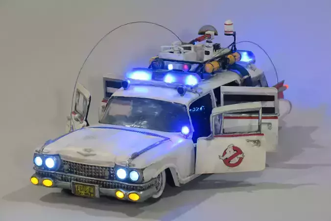 Ecto-1 with lights and sound and a detailed 90 page instruction 3D print model