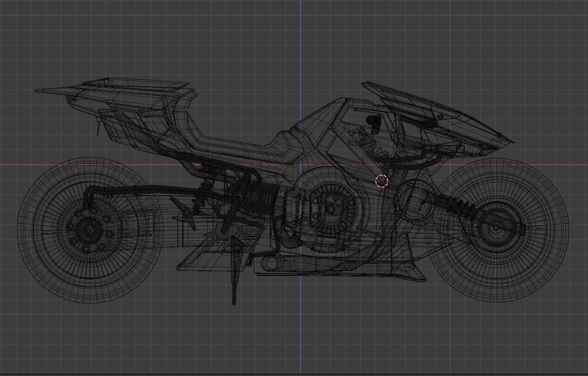 Yaiba Kusanagi CT-3X motorcycle from CYBERPUNK 2077 3D model_23