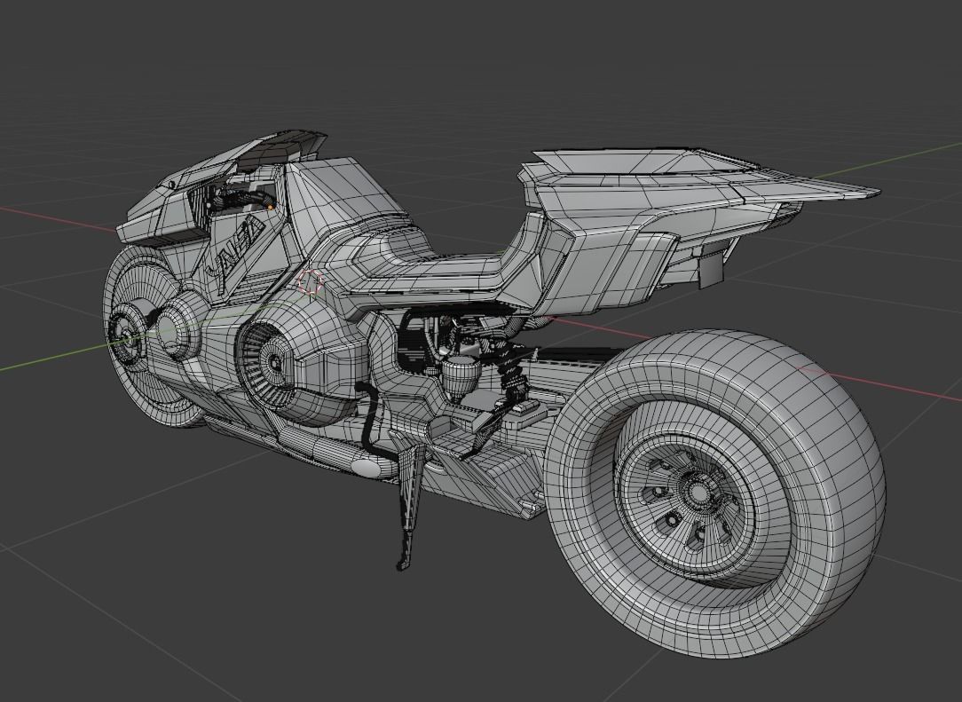  Yaiba Kusanagi CT-3X motorcycle from CYBERPUNK 2077 3D model_22