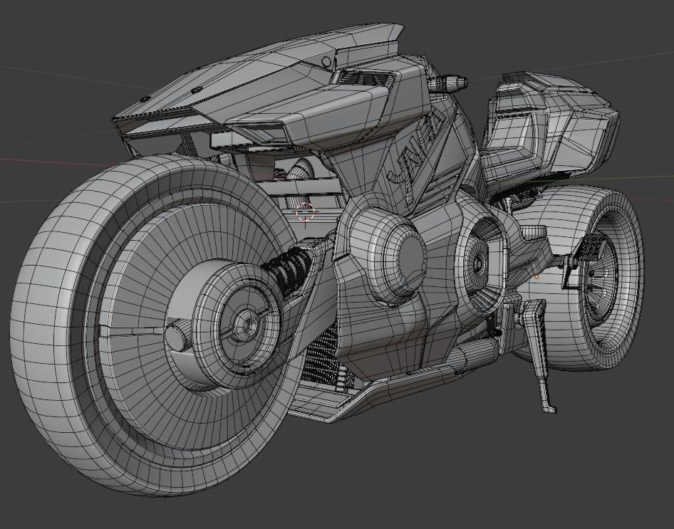  Yaiba Kusanagi CT-3X motorcycle from CYBERPUNK 2077 3D model_19