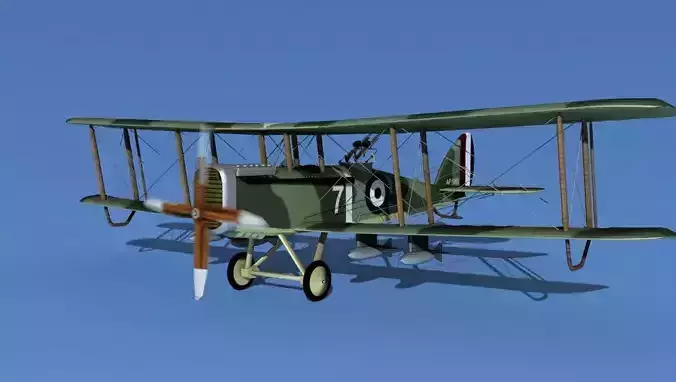 Airco DH-4  V01 Bomber 3D model