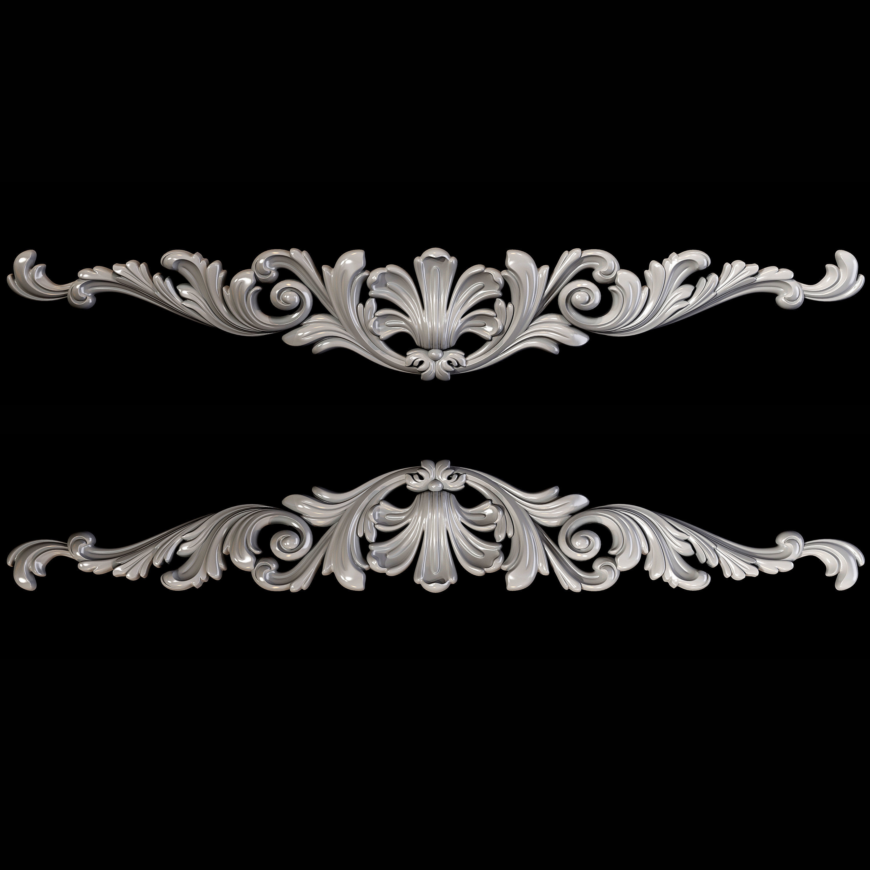 Classic carved 002 3D model_5