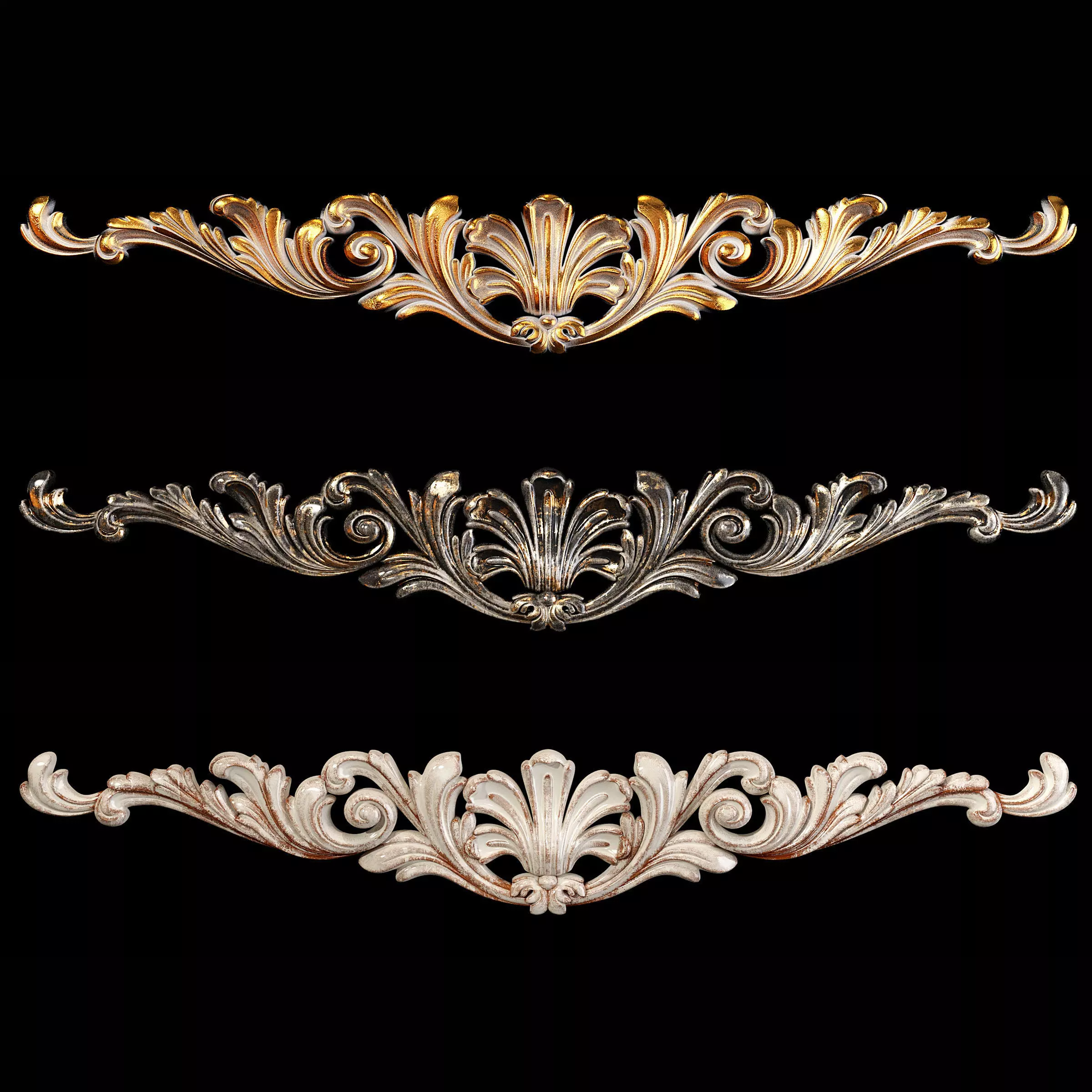 Classic carved 002 3D model_0