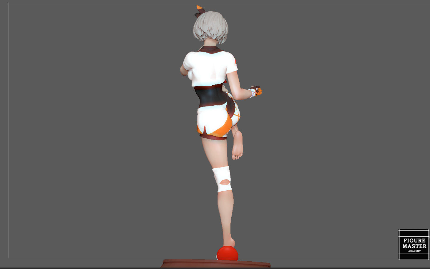 BEA POKEMON TRAINER CUTE GIRL HITMONLEE ANIME CHARACTER 3D print model_14