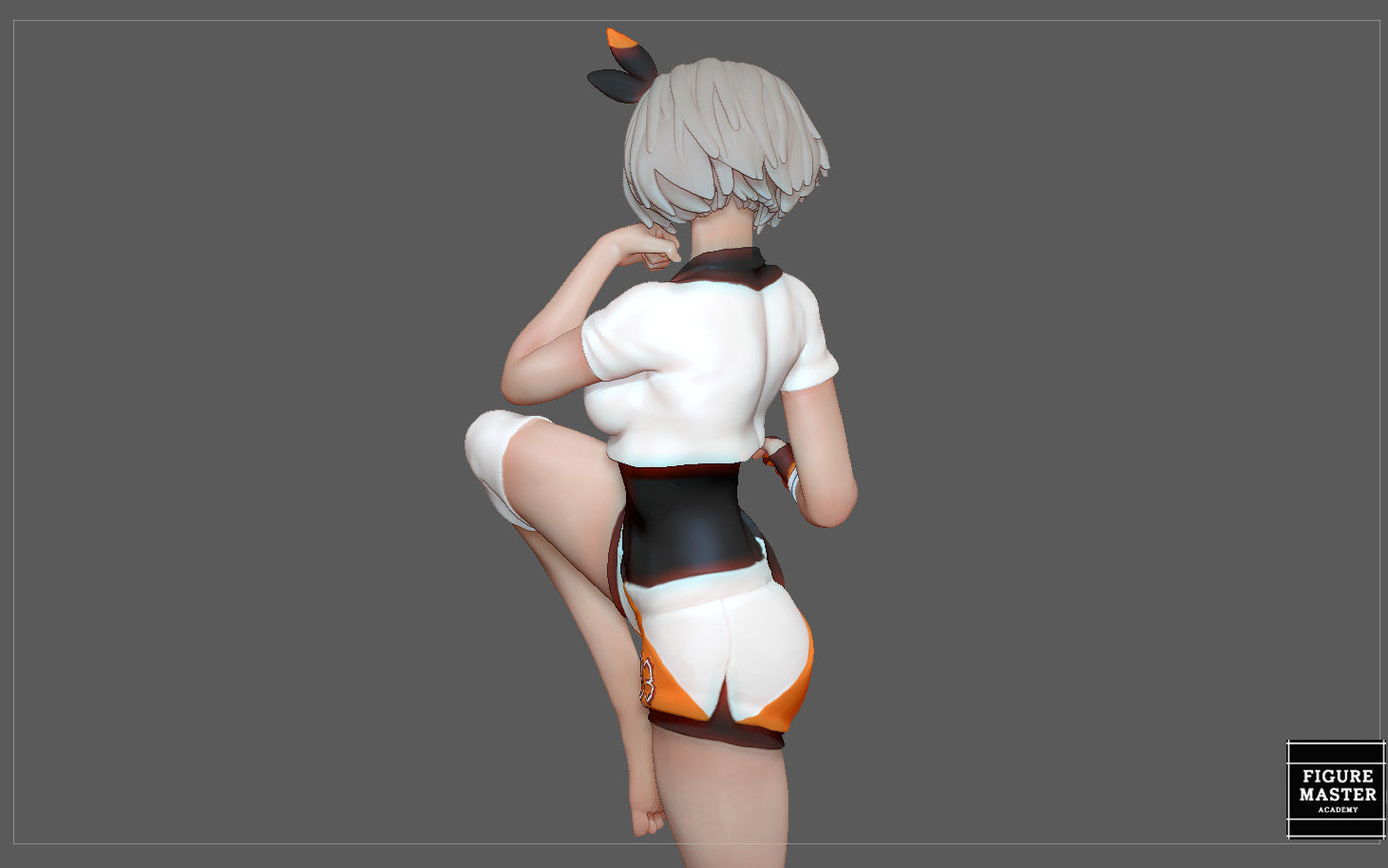 BEA POKEMON TRAINER CUTE GIRL HITMONLEE ANIME CHARACTER 3D print model_19
