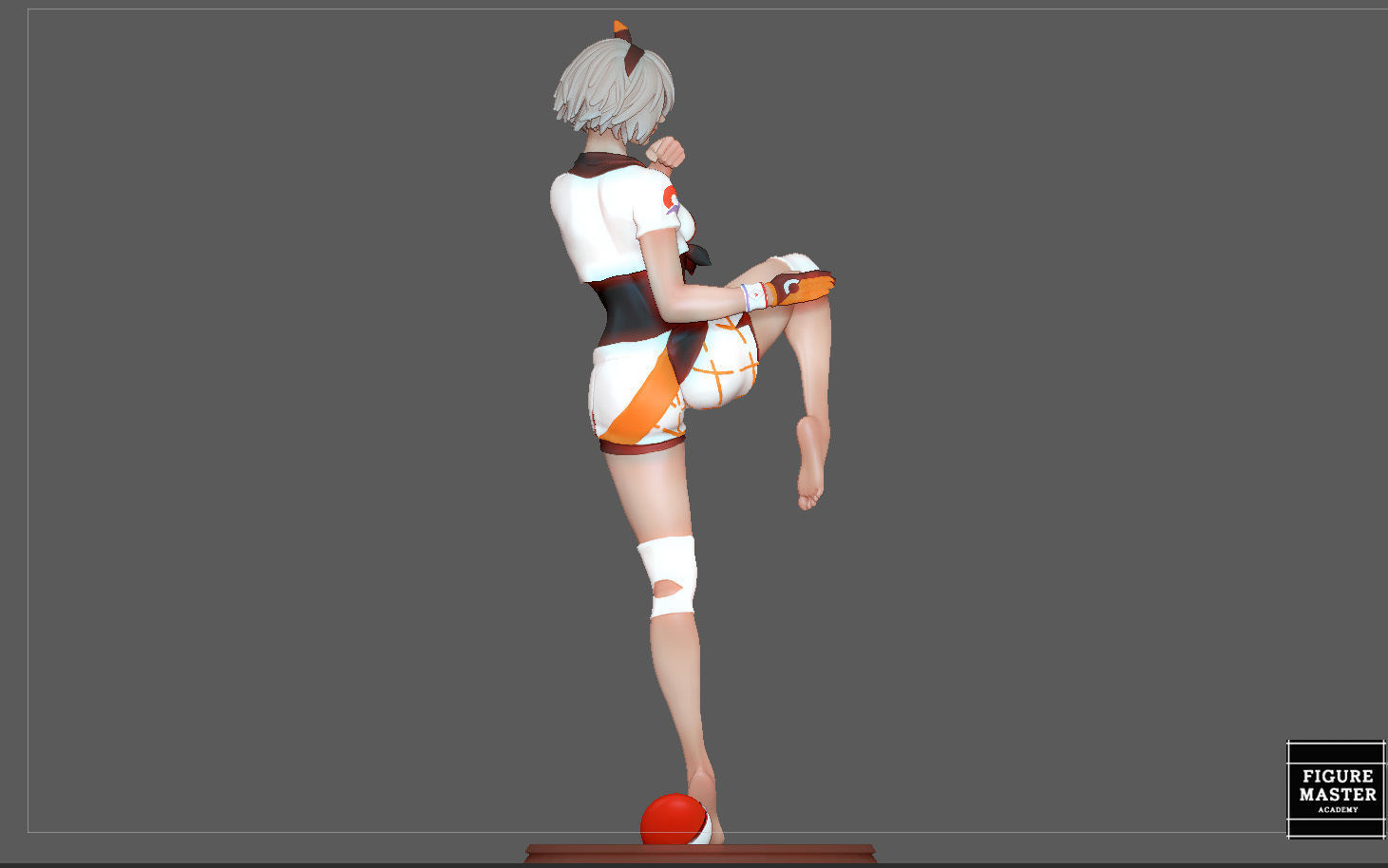 BEA POKEMON TRAINER CUTE GIRL HITMONLEE ANIME CHARACTER 3D print model_15