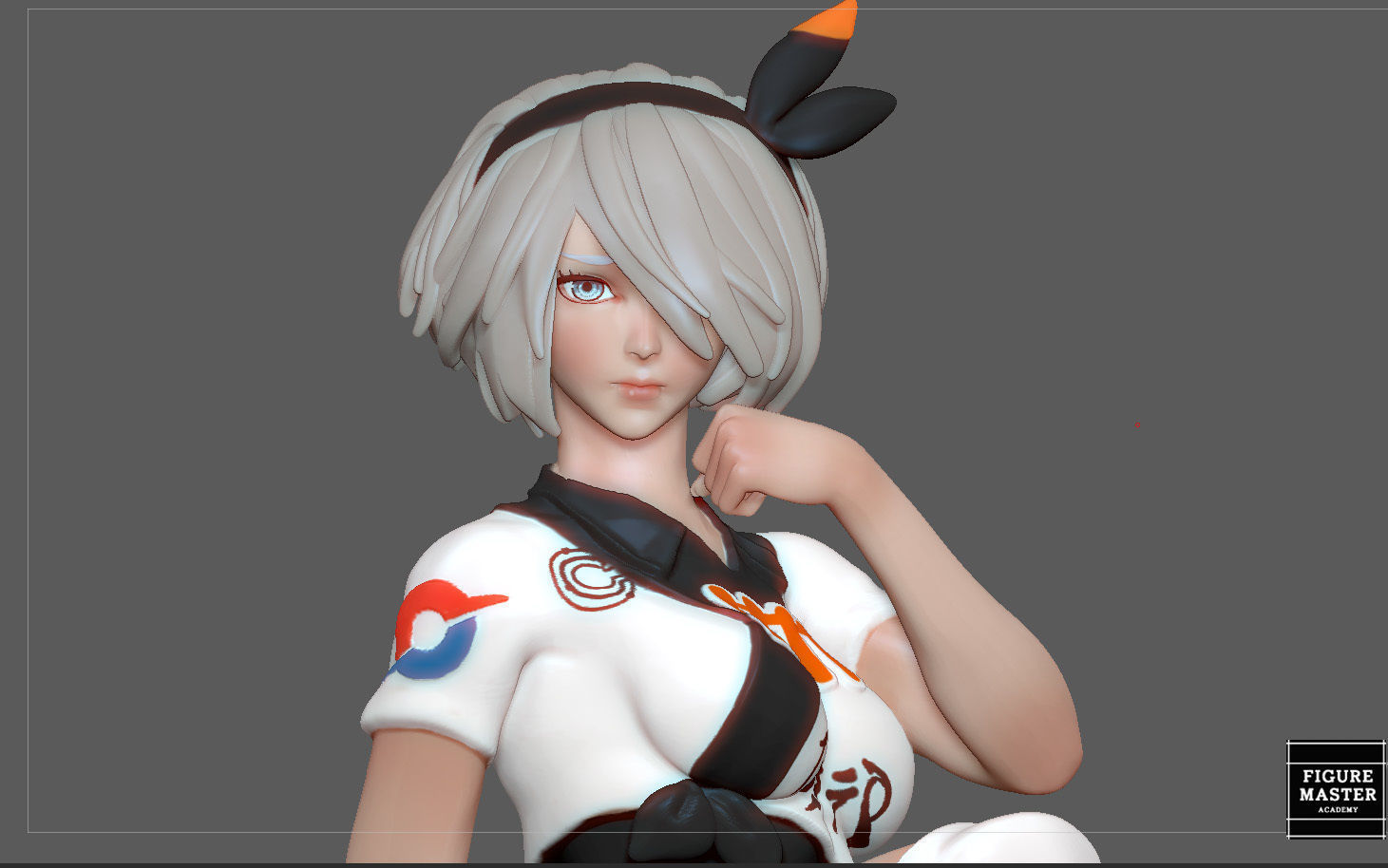 BEA POKEMON TRAINER CUTE GIRL HITMONLEE ANIME CHARACTER 3D print model_2