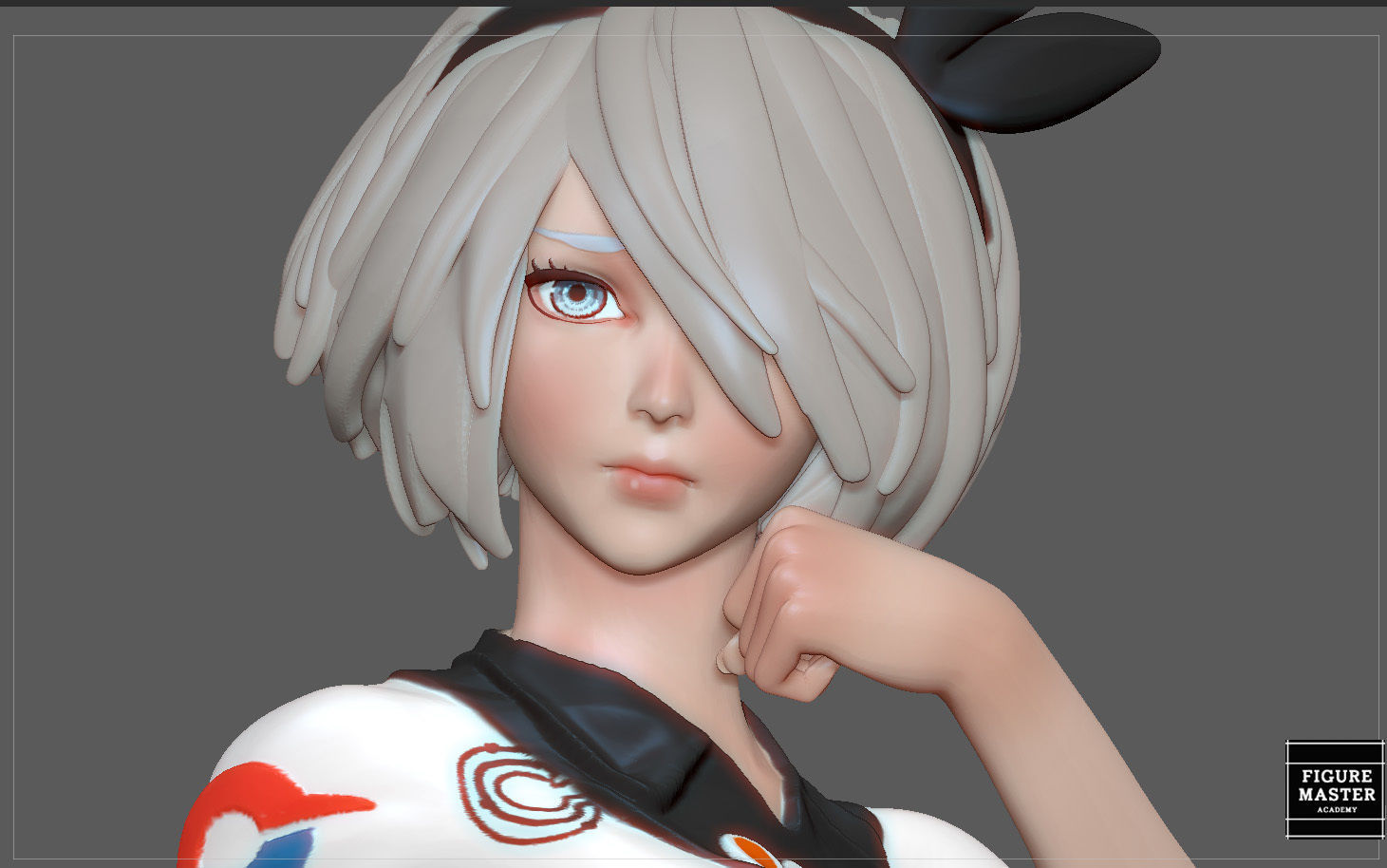 BEA POKEMON TRAINER CUTE GIRL HITMONLEE ANIME CHARACTER 3D print model_27