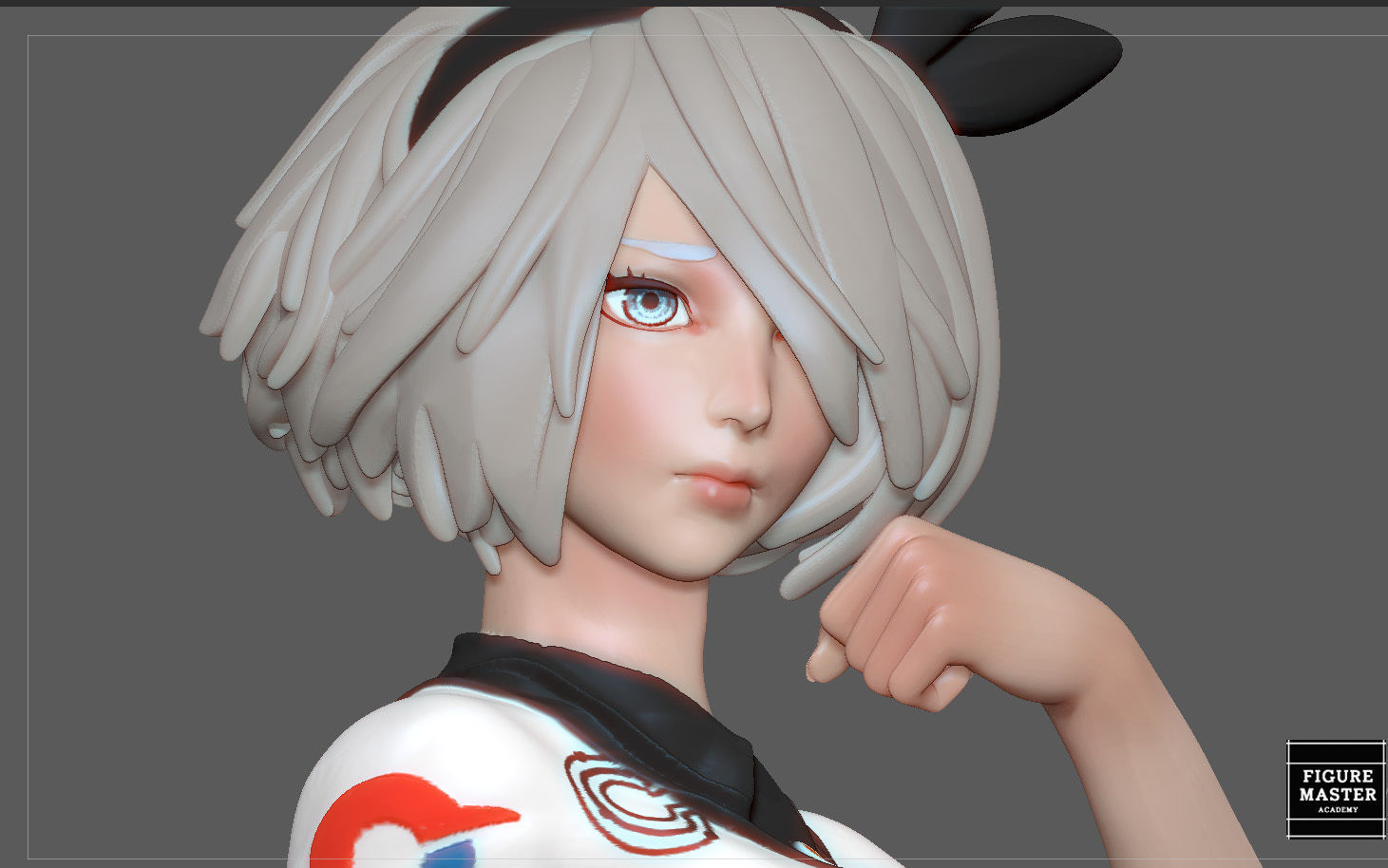 BEA POKEMON TRAINER CUTE GIRL HITMONLEE ANIME CHARACTER 3D print model_4