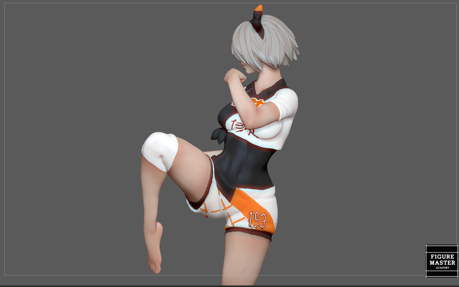 BEA POKEMON TRAINER CUTE GIRL HITMONLEE ANIME CHARACTER 3D print model_5