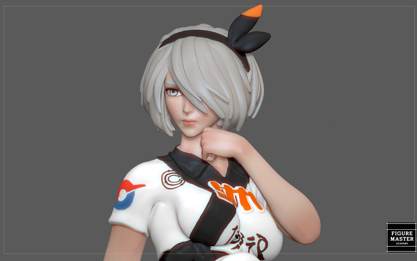 BEA POKEMON TRAINER CUTE GIRL HITMONLEE ANIME CHARACTER 3D print model_24