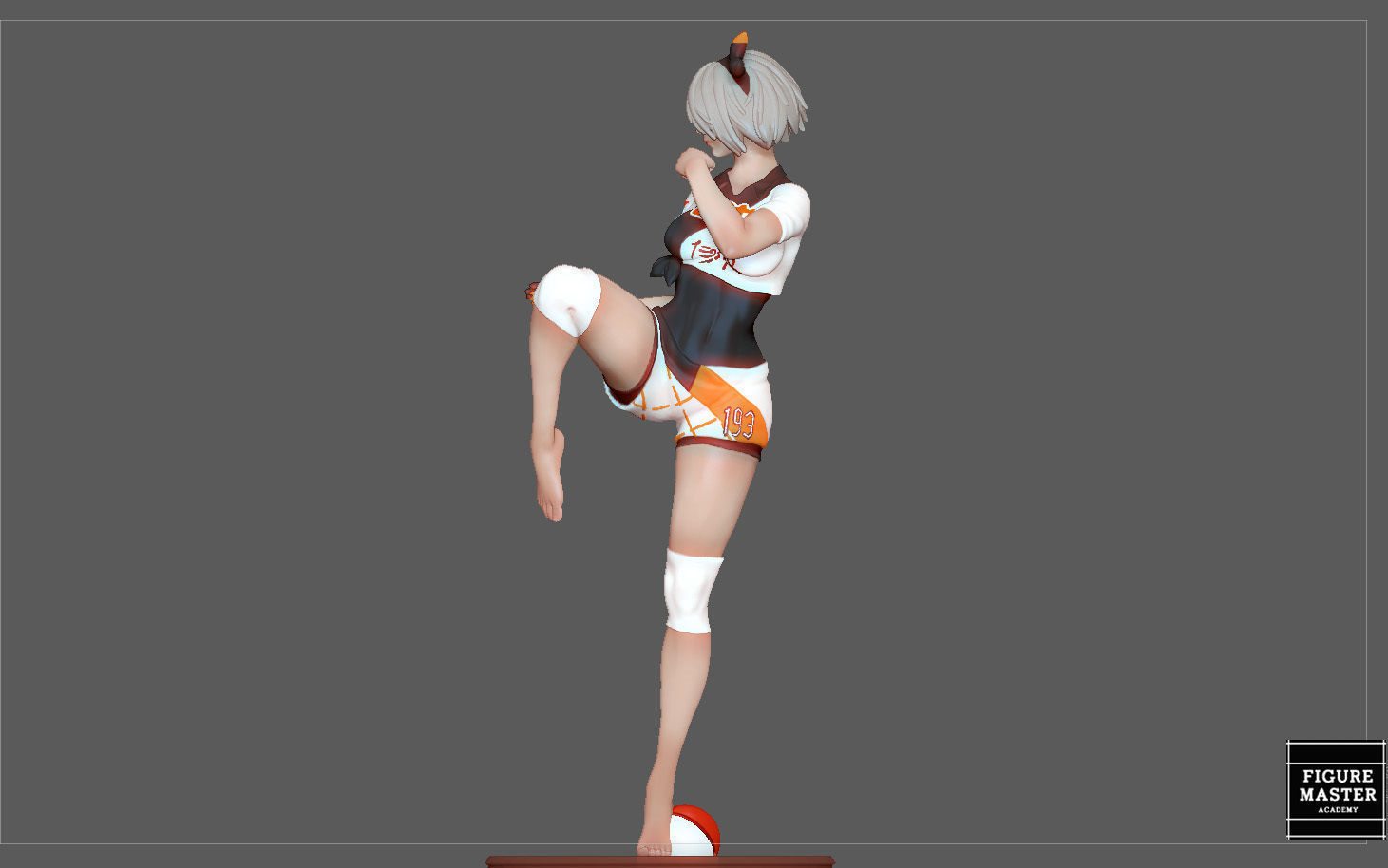 BEA POKEMON TRAINER CUTE GIRL HITMONLEE ANIME CHARACTER 3D print model_12
