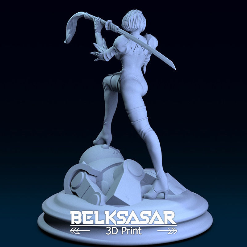 2B Fanart 4 variants 3D print model_28
