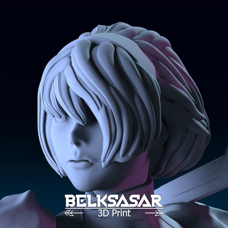 2B Fanart 4 variants 3D print model_39