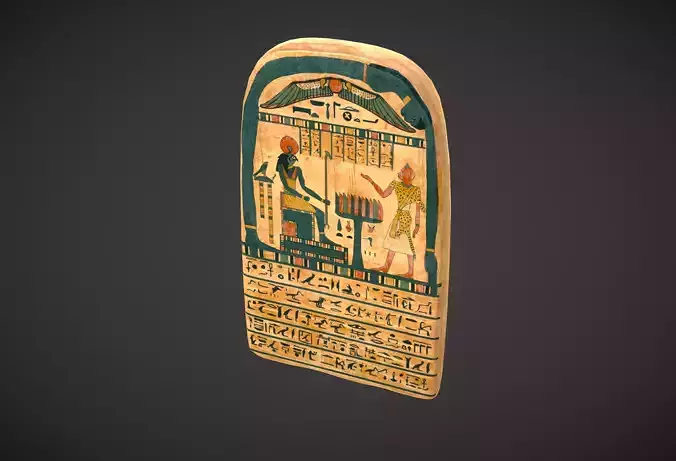 Egypt Stele Low-poly 3D model