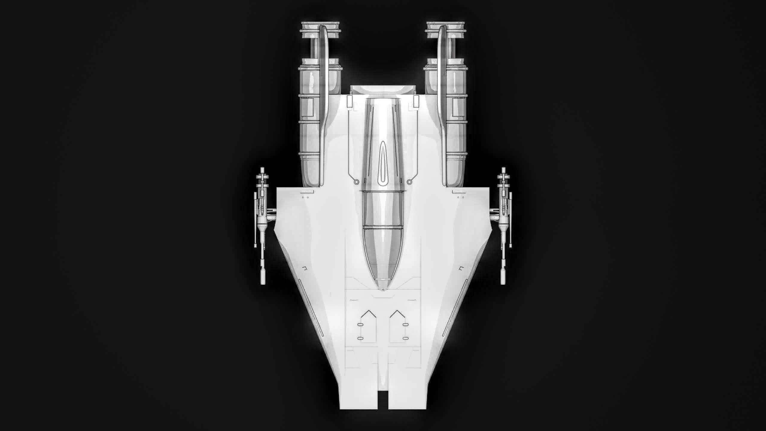 A-wing Starwars 3D print model_2