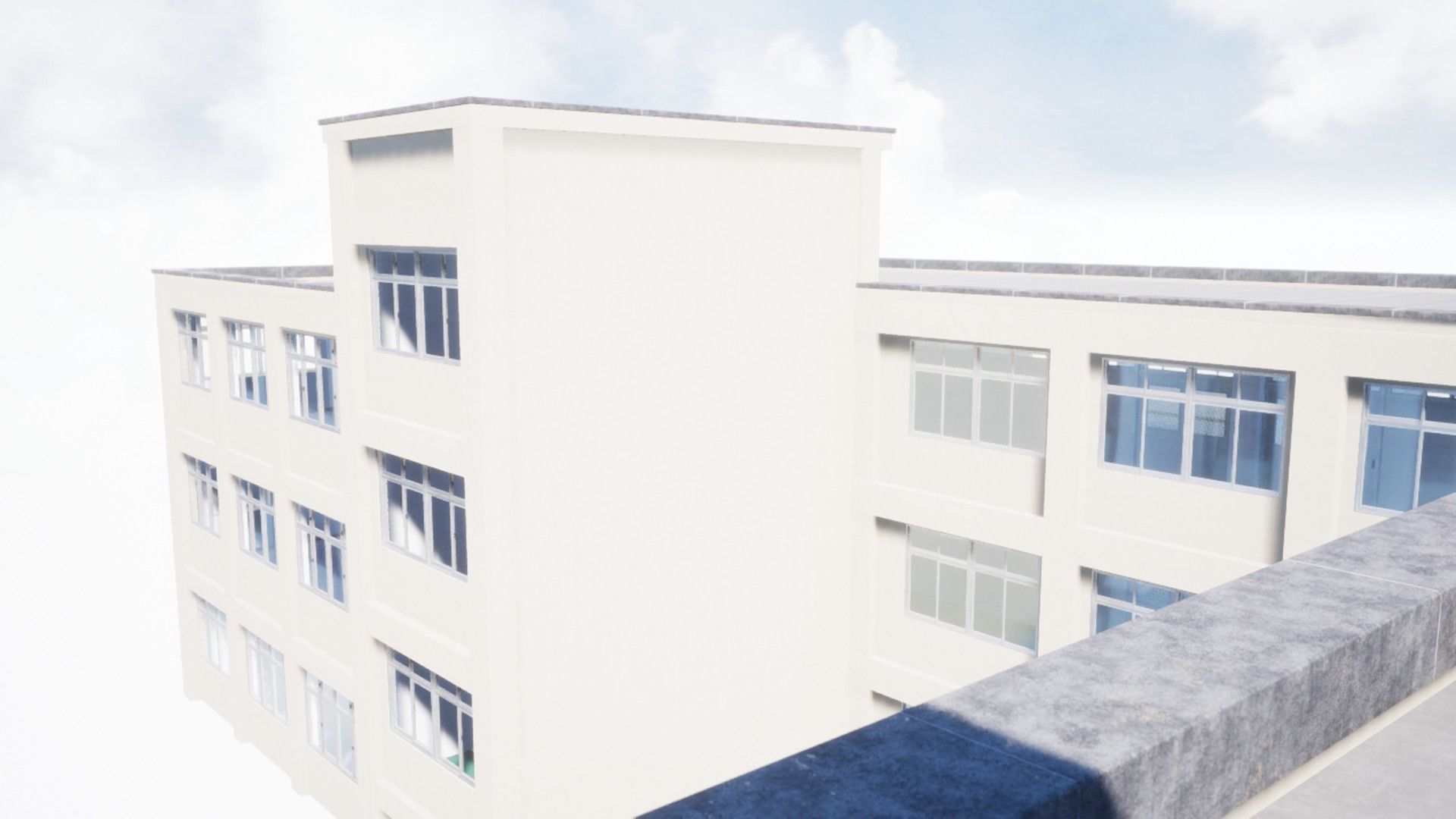 DEPRECATED Modular Japanese School - 36 Assets Pack Low-poly 3D model_9