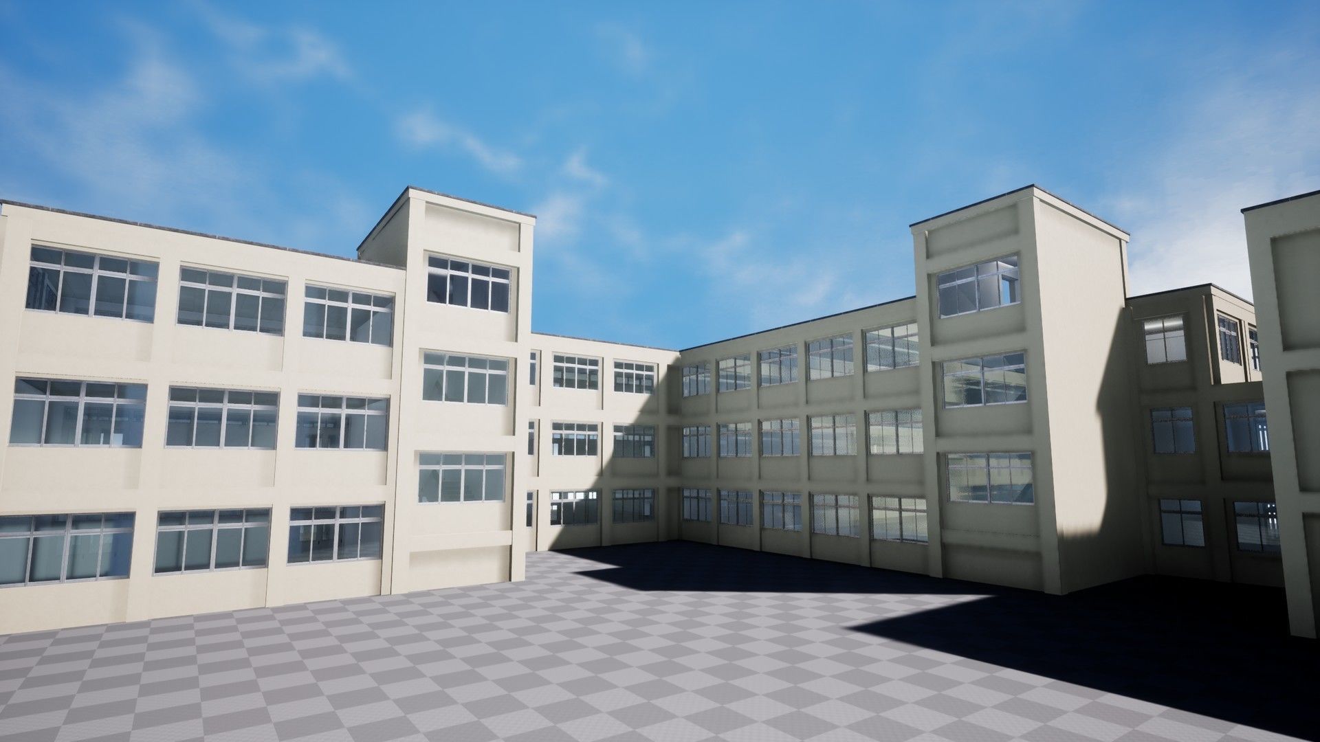 DEPRECATED Modular Japanese School - 36 Assets Pack Low-poly 3D model_5