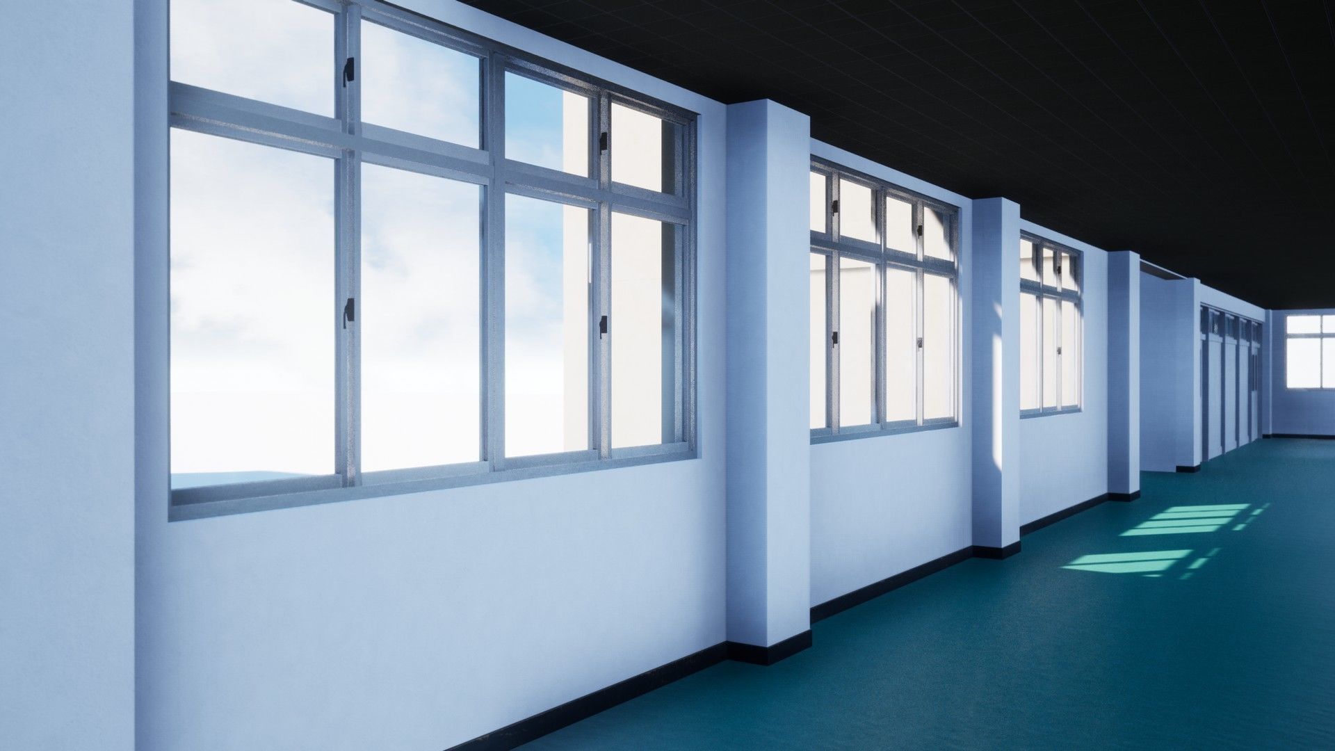 DEPRECATED Modular Japanese School - 36 Assets Pack Low-poly 3D model_8