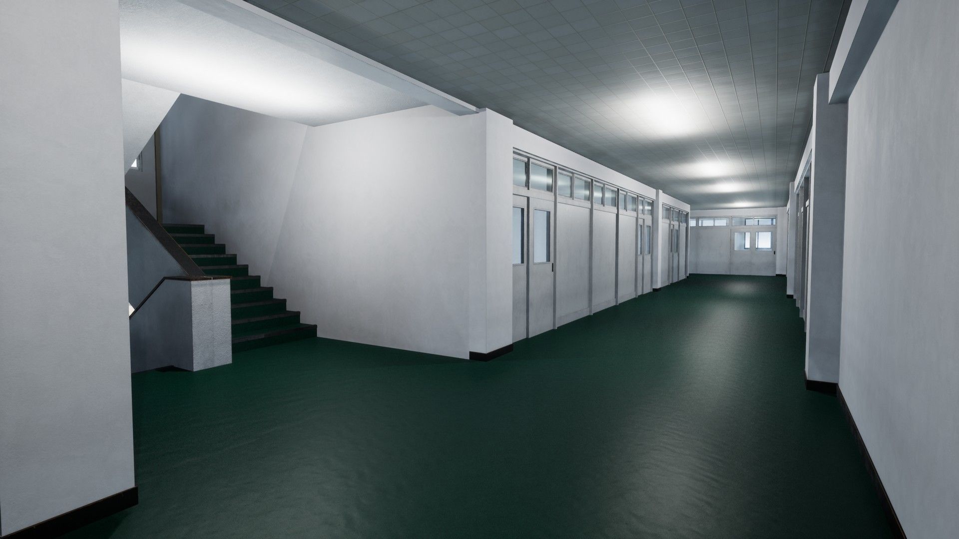 DEPRECATED Modular Japanese School - 36 Assets Pack Low-poly 3D model_1